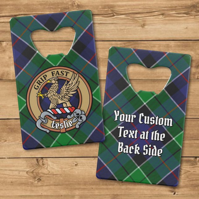 Clan Leslie Crest sur la chasse Tartan (Créateur téléchargé)