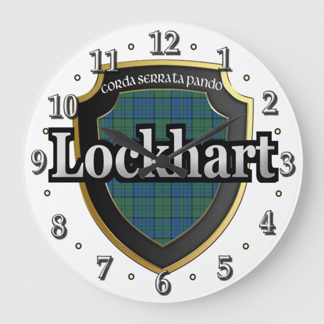 Clan Lockhart Tartan Ecosse Dream Horloge (Recto)