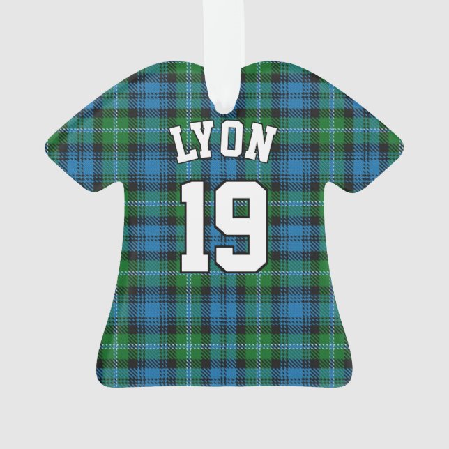 Clan Lyon Tartan Christmas Jersey (dos)