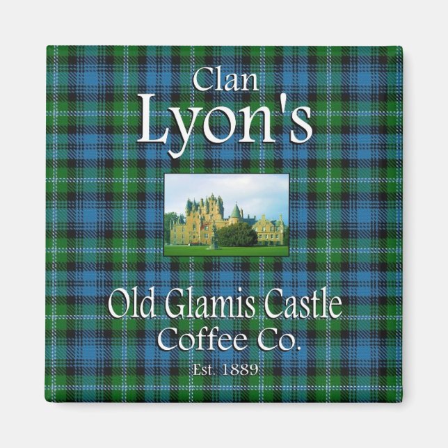 Clan Lyon's Old Glamis Castle Coffee Co. Magnet (Devant)