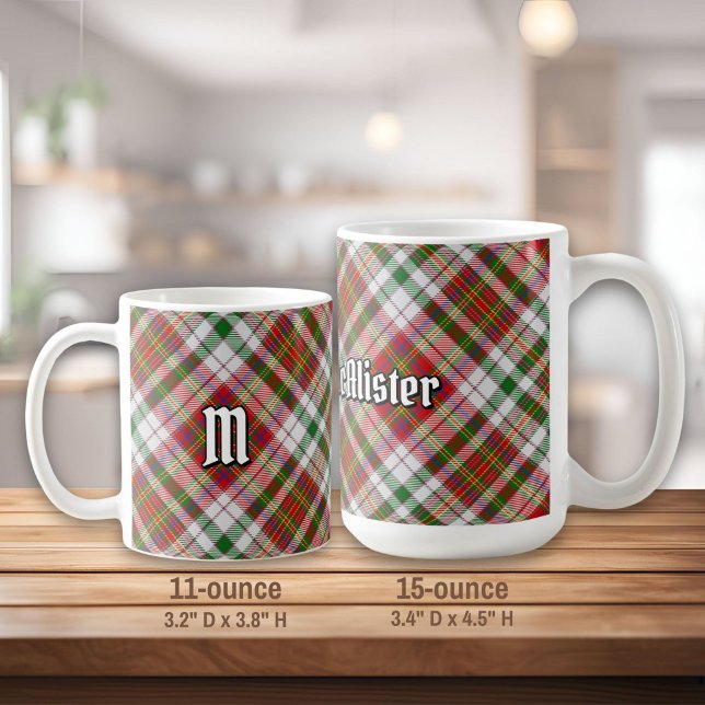 Clan MacAlister robe Tartan Café Mug (Créateur téléchargé)