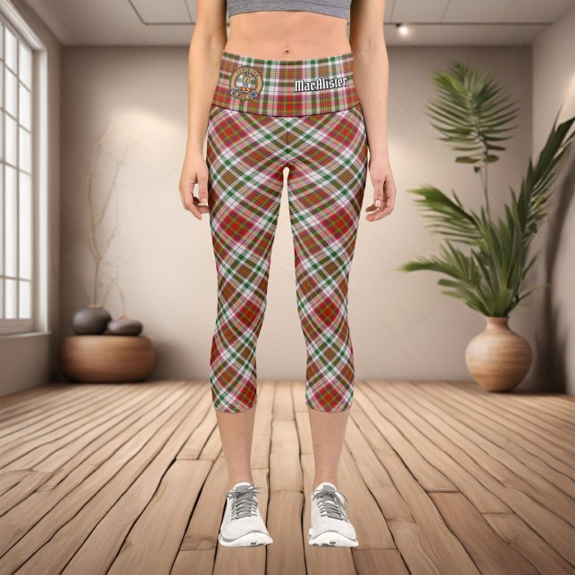 Clan MacAlister Robe Tartan Capri Leggings (Créateur téléchargé)