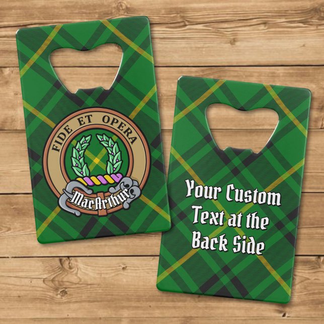Clan MacArthur Crest sur Tartan (Créateur téléchargé)