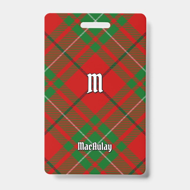 Clan MacAulay Badge Tartan (Avant)