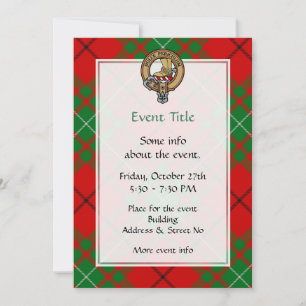 Clan MacAulay Crest Invitation