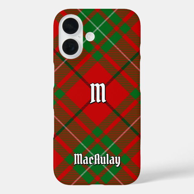 Clan MacAulay Tartan Coque-Mate coque iphone (Verso)