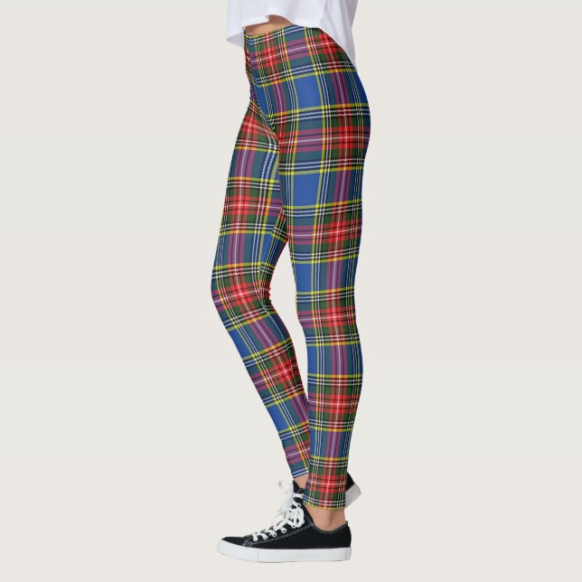 Clan MacBeth Moderne Tartan Scotstee Leggings pour (Gauche)