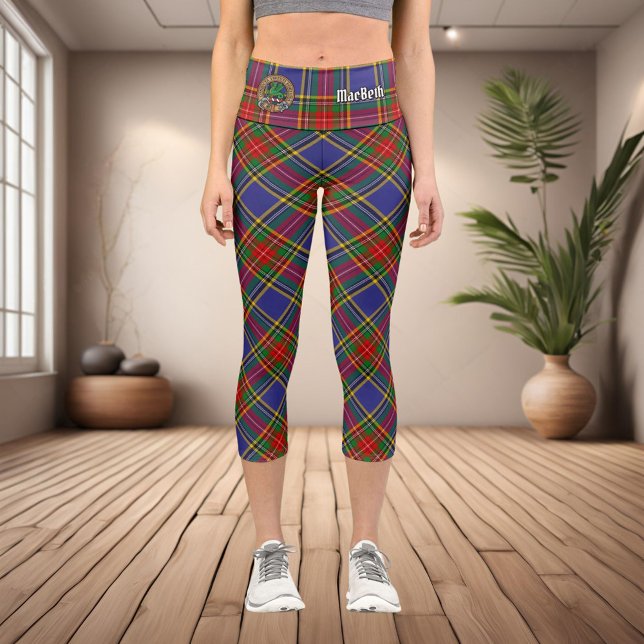 Clan MacBeth Tartan Capri Leggings (Créateur téléchargé)