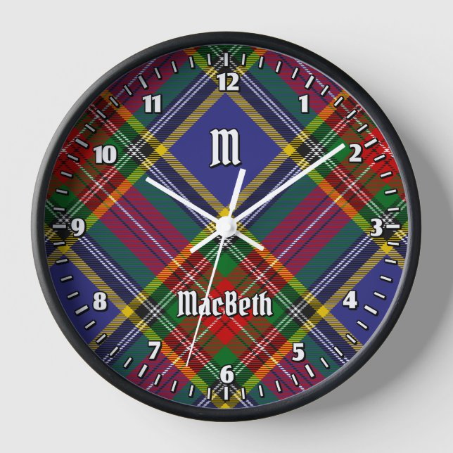 Clan MacBeth Tartan Grande horloge (Recto)