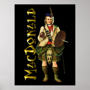 Clan MacDonald Affiche du rêve écossais des Highla