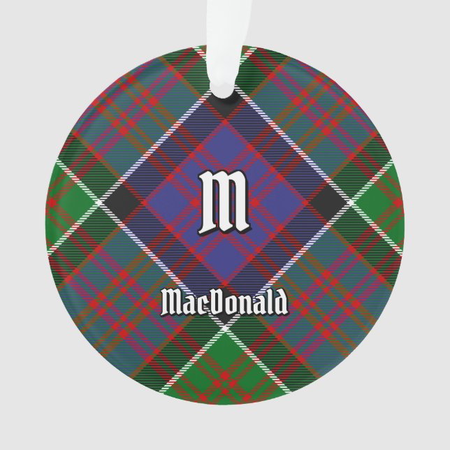 Clan MacDonald de Clanranald Tartan Ornament (devant)