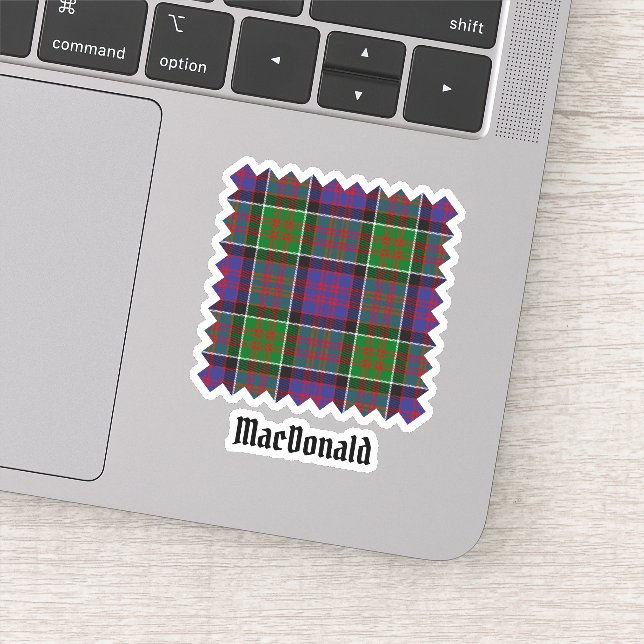 Clan MacDonald de Clanranald Tartan Sticker (Détail)