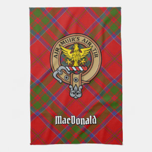 Clan MacDonald de Keppoch Crest Serviette de cuisi