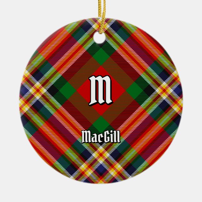 Clan MacGill Tartan céramique ornement (Devant)
