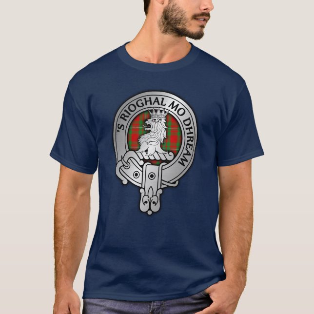 Clan MacGregor Crest & Tartan T-Shirt (Devant)