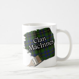 Clan MacInnes Tartan Paint Brush Cup Mug