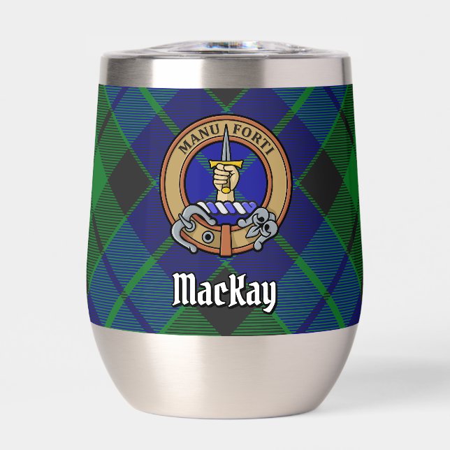 Clan MacKay Crest sur Tartan (Avant)
