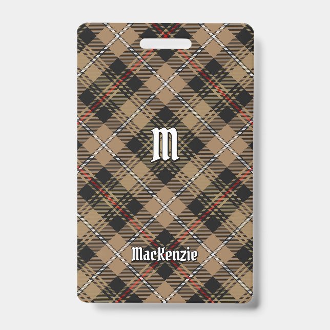Clan MacKenzie Chasse Brown Badge Tartan (Avant)