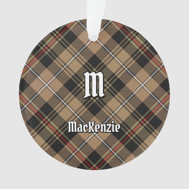 Clan MacKenzie Chasse Ornement Tartan Brown (devant)