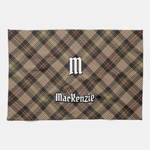 Clan MacKenzie Chasse Tartan Brown Serviette de cu