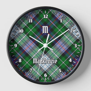 Clan MacKenzie Robe Tartan Grande horloge