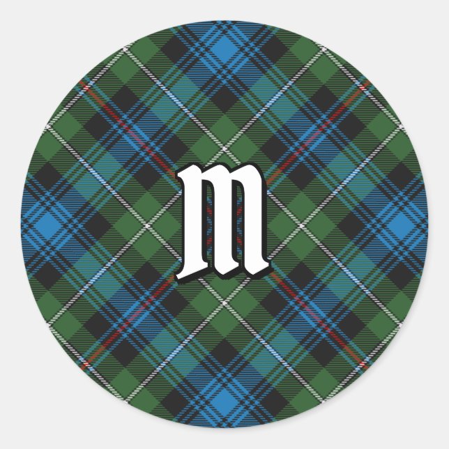 Clan MacKenzie Tartan Classic Round Sticker (Devant)