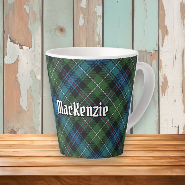 Clan MacKenzie Tartan Latte Mug (Créateur téléchargé)