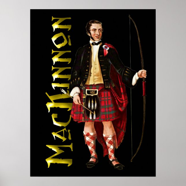 Clan MacKinnon Scottish Highland Dream Poster (Devant)