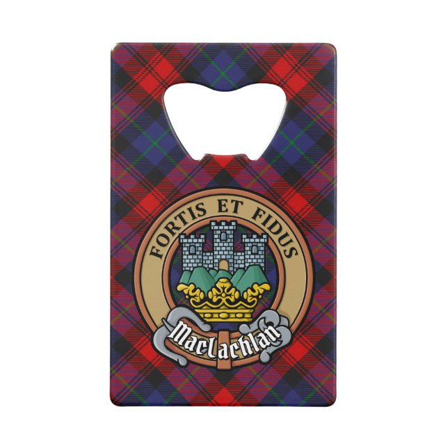 Clan MacLachlan Crest sur Tartan (Devant)