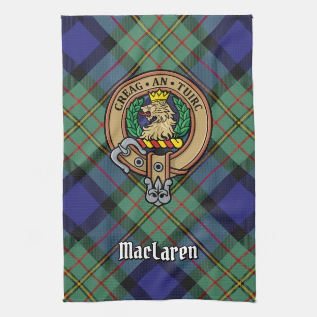 Clan MacLaren Crest Serviette de cuisine (Vertical)