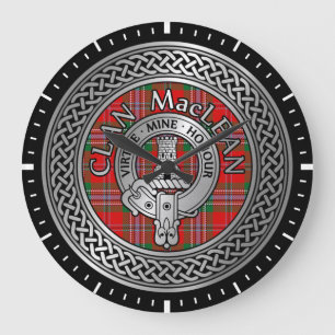 Clan MacLean Crest & Tartan Knot Grande horloge