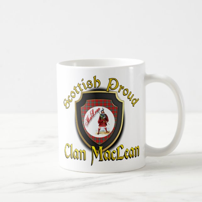 Clan MacLean Scottish Fier Cups Mugs (Droite)