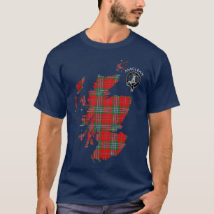 Clan MacLean Tartan Carte et T-shirt Crest