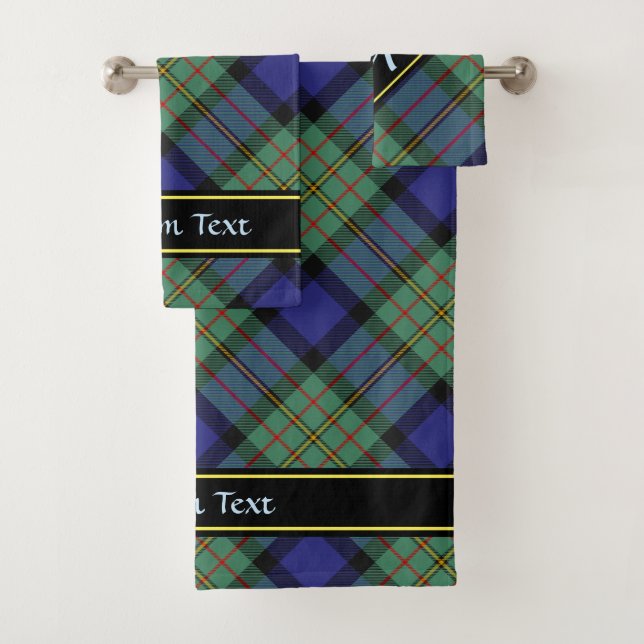 Clan MacLeod Chasse Tartan Ensemble de serviettes  (En situation)