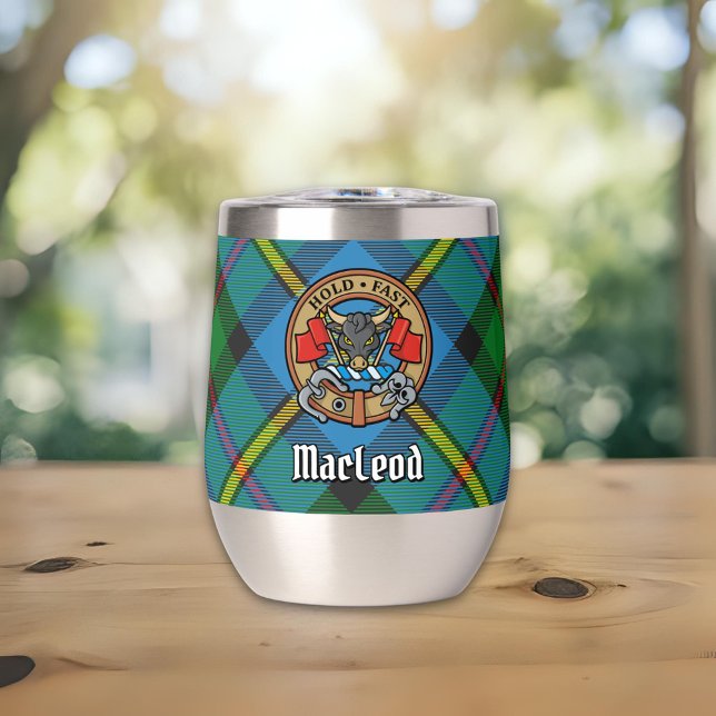 Clan MacLeod Crest sur la chasse Tartan (Créateur téléchargé)
