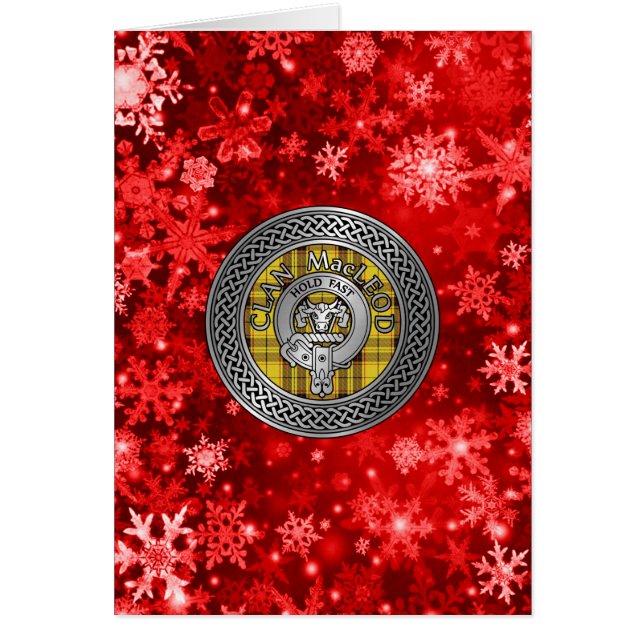 Clan MacLeod Crest & Tartan Knot (Devant)