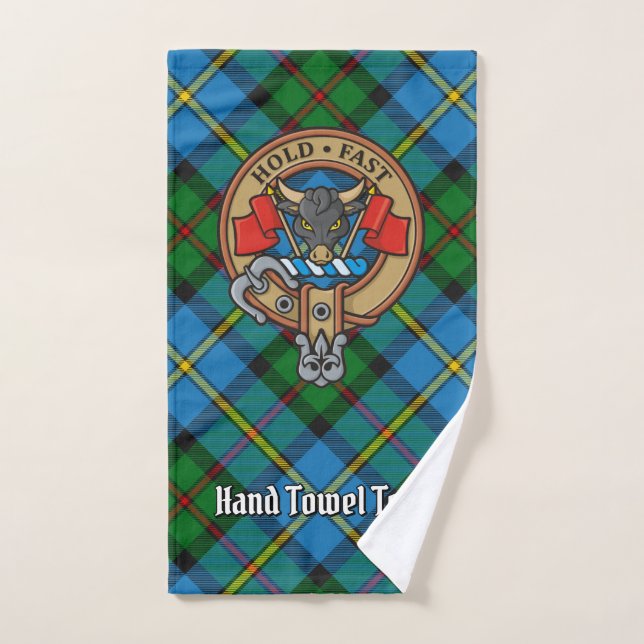 Clan MacLeod de Harris Crête sur Tartan de Chasse (Serviette à main)