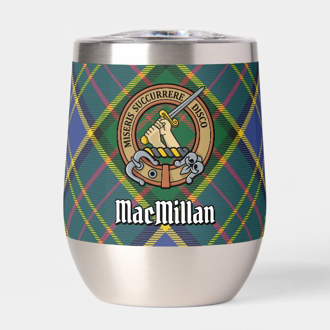 Clan MacMillan Crest sur la chasse Tartan (Avant)
