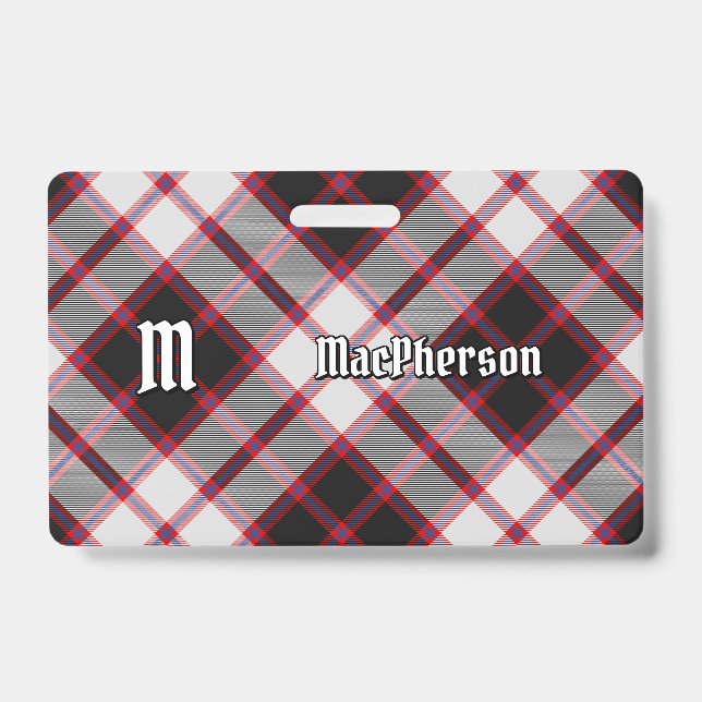 Clan MacPherson Chasse Badge Tartan (Face)