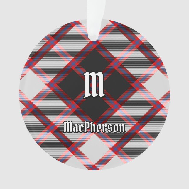 Clan MacPherson Chasse Tartan Ornament (devant)