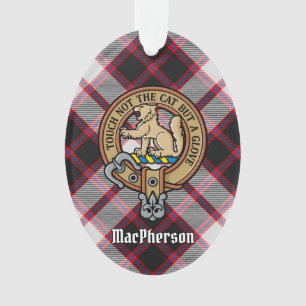 Clan MacPherson Crest sur la chasse Tartan Ornamen