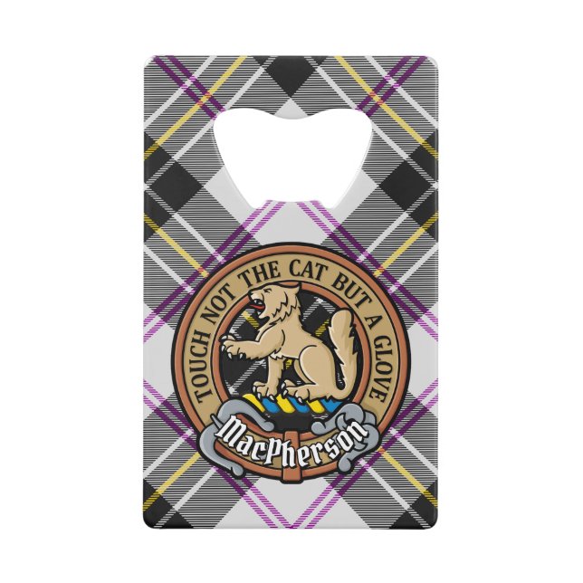 Clan MacPherson Crest sur le tatan de robe (Devant)