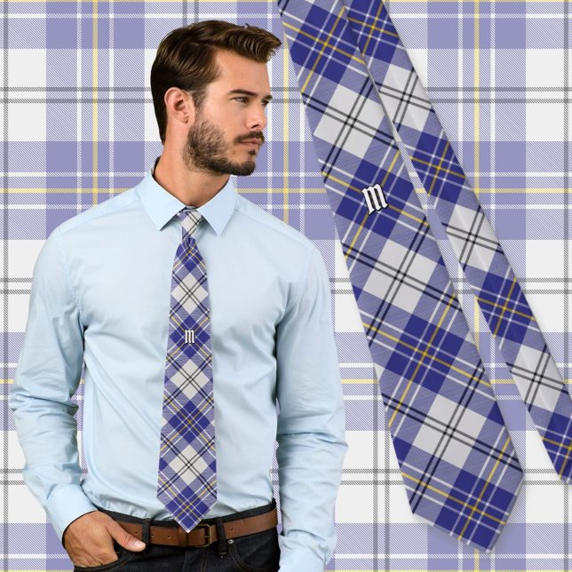Clan MacPherson Robe Bleue Tartan Cravate (Créateur téléchargé)