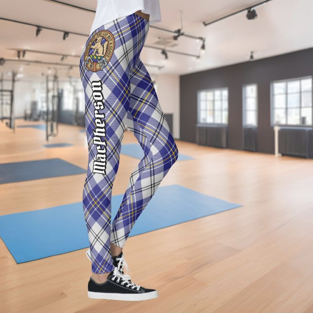 Clan MacPherson Robe Bleue Tartan Leggings (Créateur téléchargé)