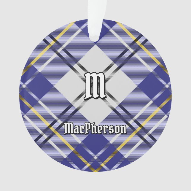 Clan MacPherson robe bleue Tartan Ornament (devant)