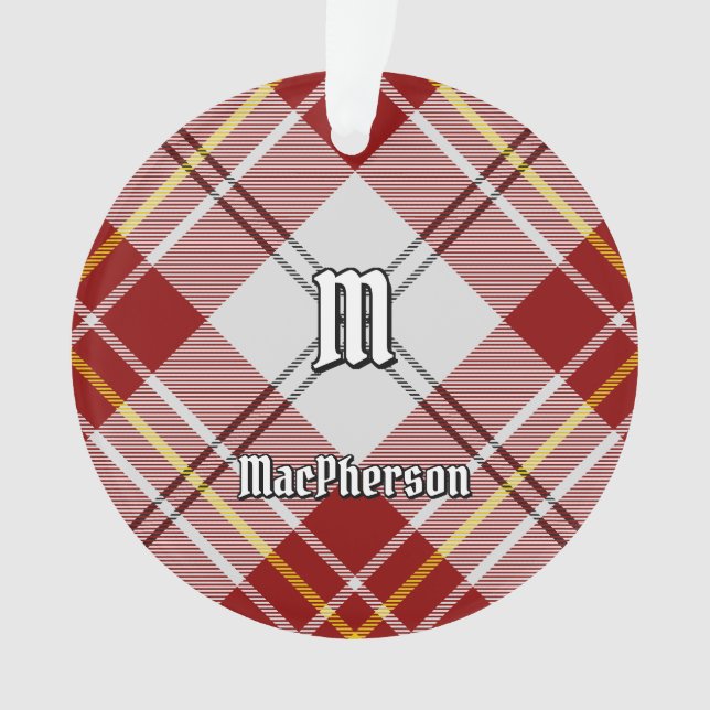 Clan MacPherson Robe Rouge Tartan Ornament (devant)