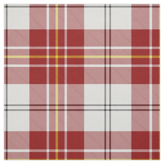 Clan MacPherson Robe Rouge Tartan Tissu (Échantillon)