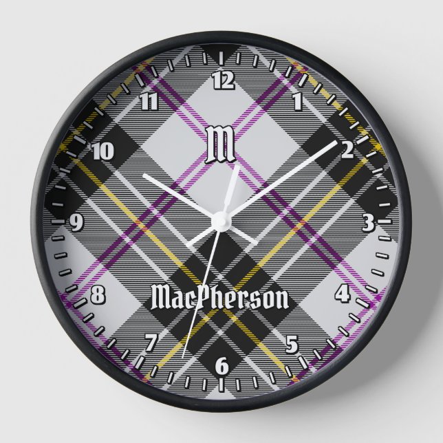 Clan MacPherson robe Tartan Grande horloge (Recto)
