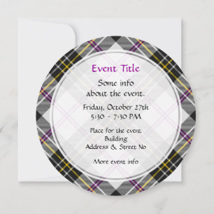 Clan MacPherson robe Tartan Invitation