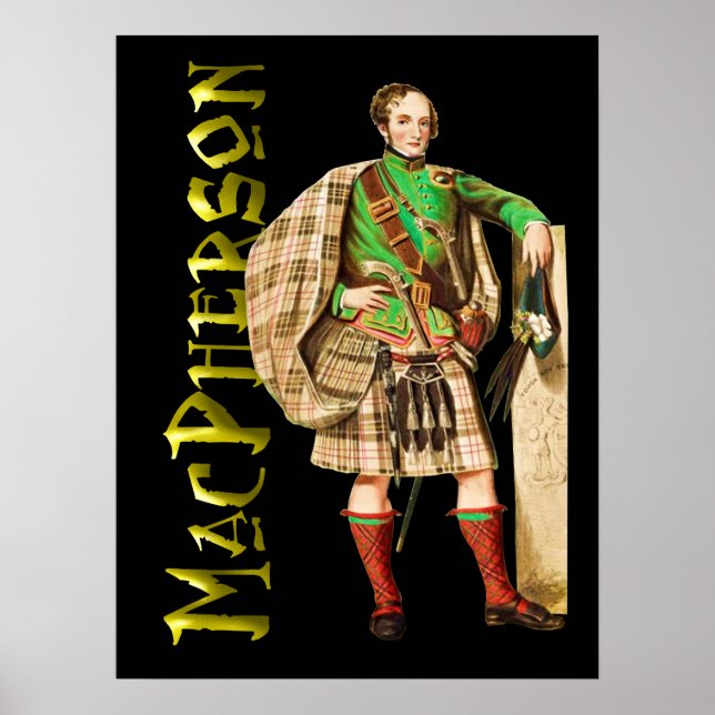 Clan MacPherson Scottish Highland Dream Poster (Devant)